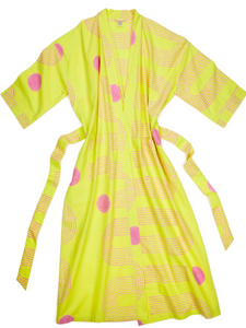 Block Shop Sidewinder Robe in Limeade