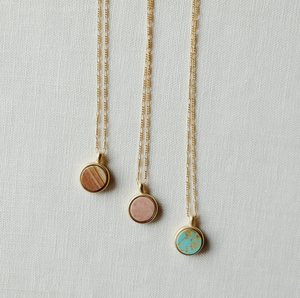 Token Round Necklace