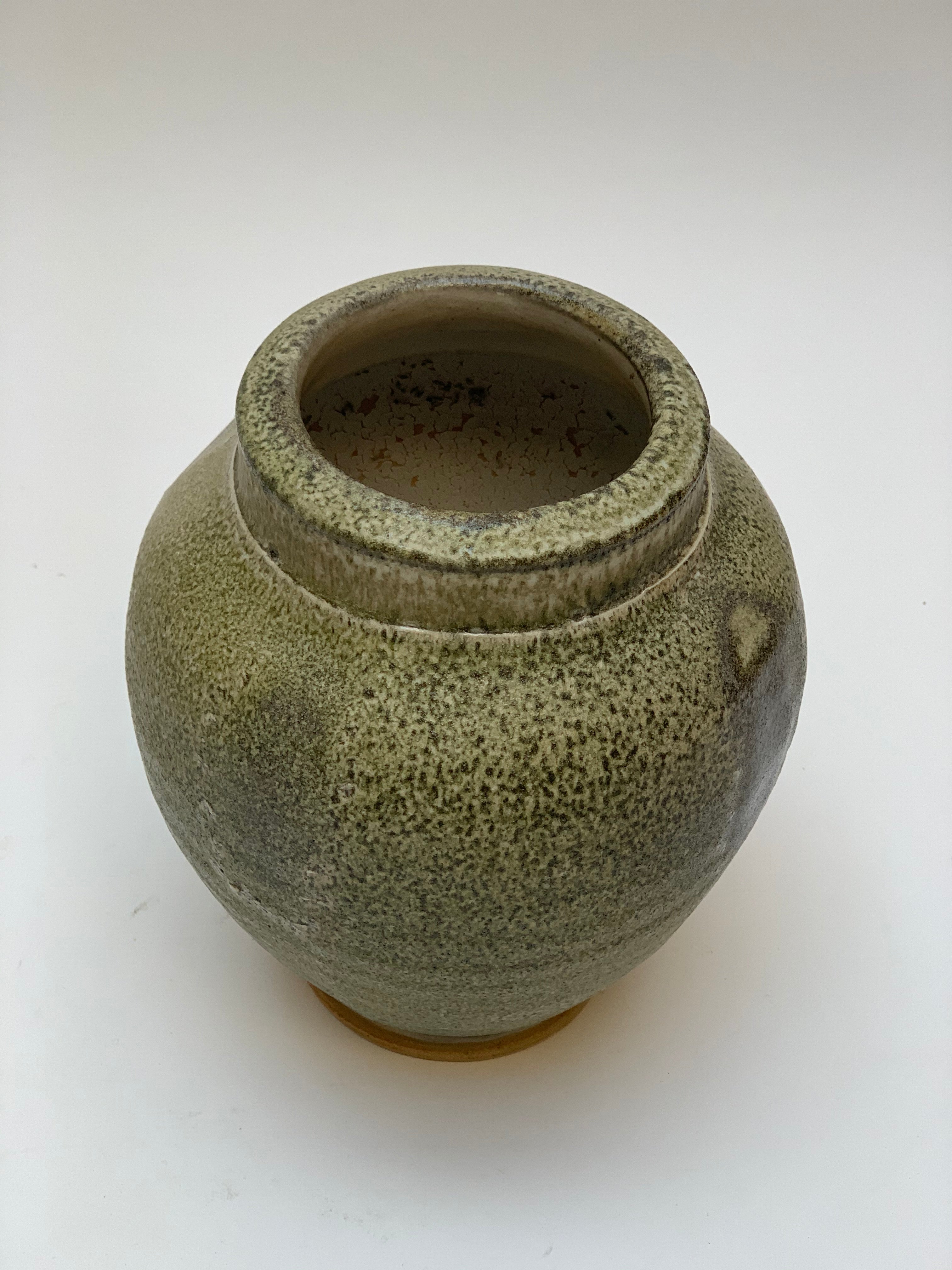 Vintage Jade Ceramic Vase