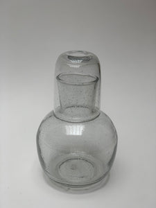 Blown Glass Carafe and Cup