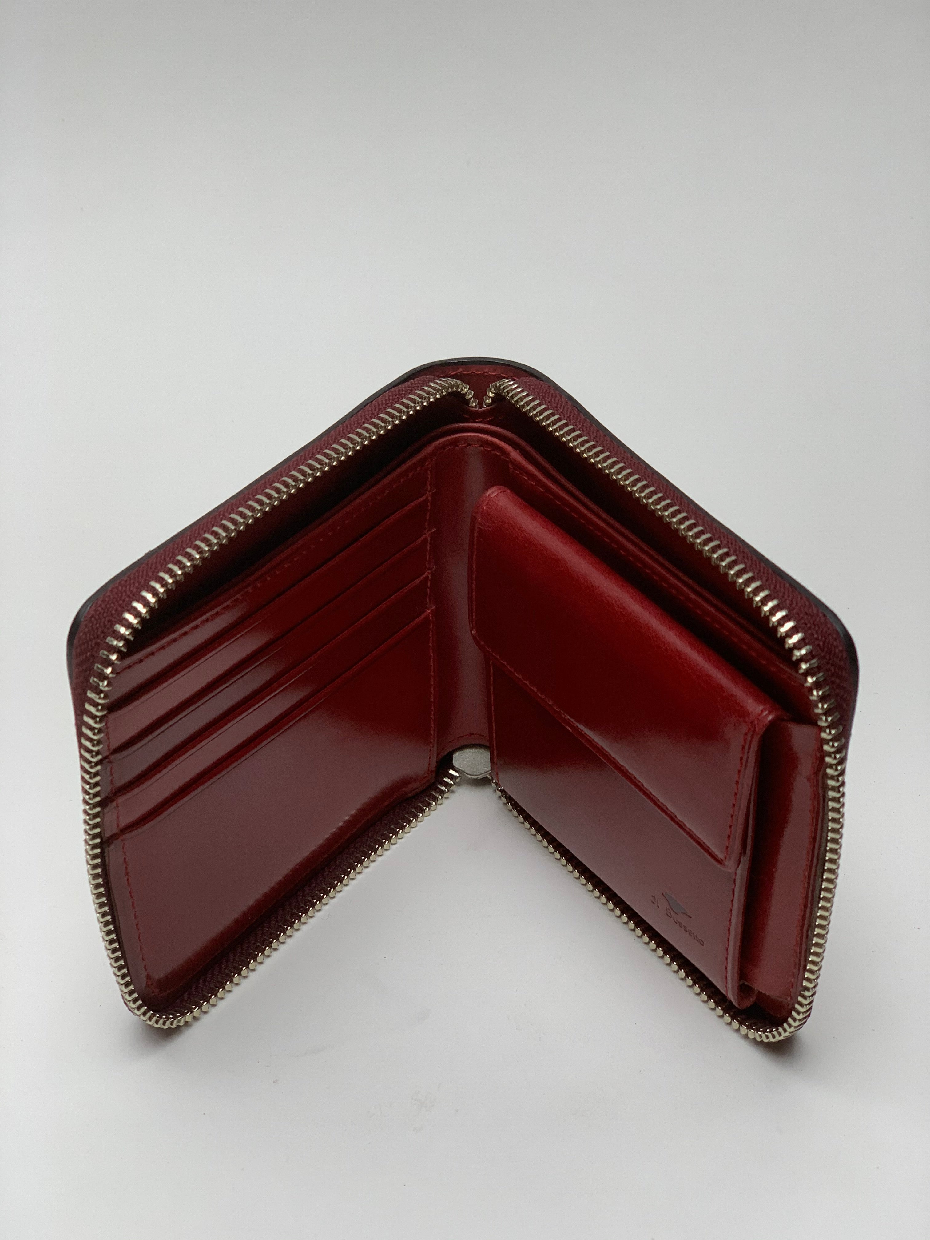 Il Bussetto | Square Zip Wallet in Red