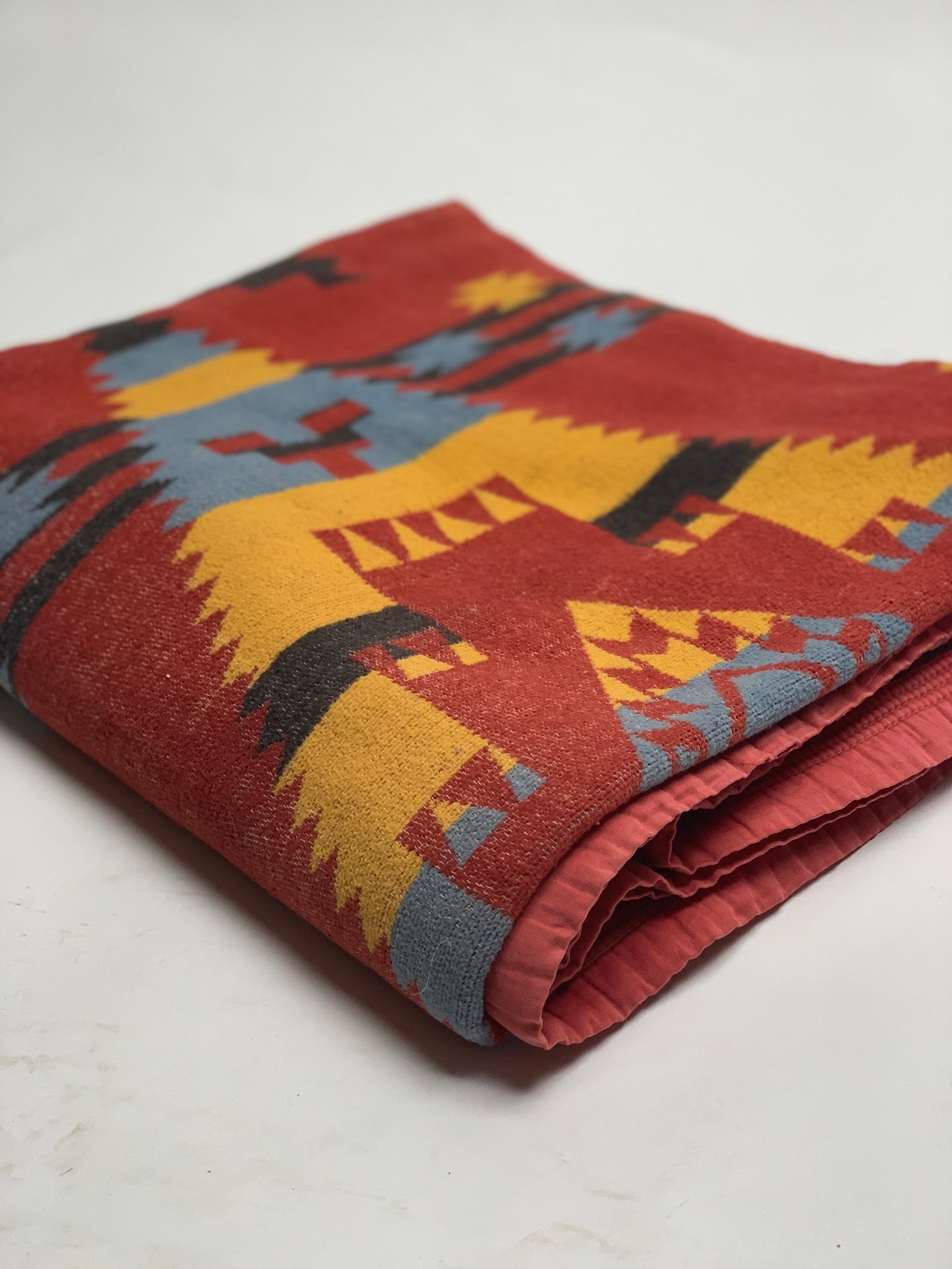 Blue, Yellow + Red Beacon Blanket