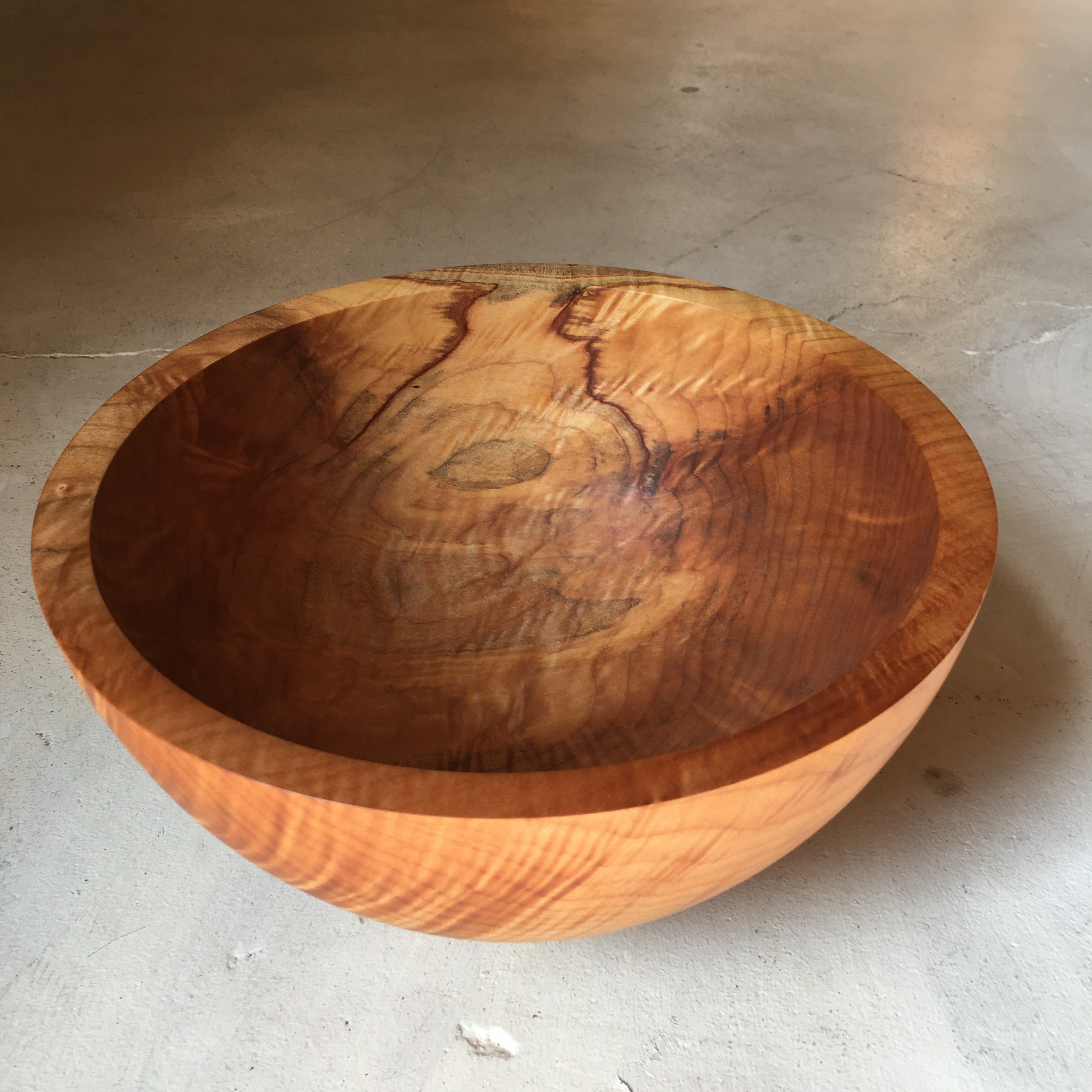 Curly Maple Bowl #848