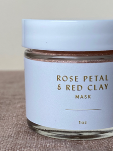 Rose Petal and Red Clay Mask