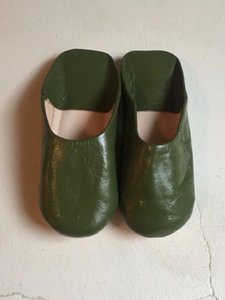 Kids Moroccan Leather Slippers